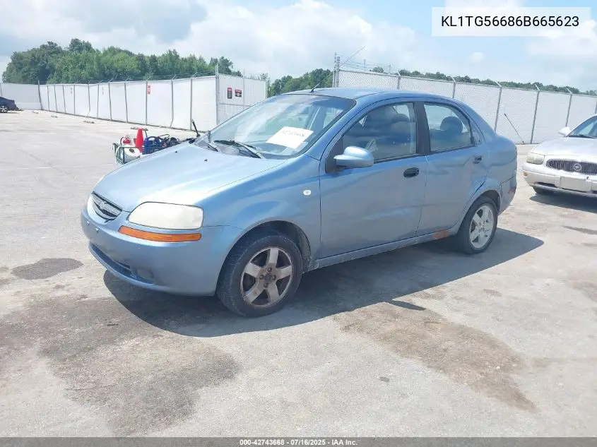 2006 Chevrolet Aveo Lt VIN: KL1TG56686B665623 Lot: 42743668