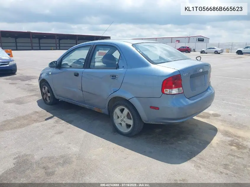2006 Chevrolet Aveo Lt VIN: KL1TG56686B665623 Lot: 42743668