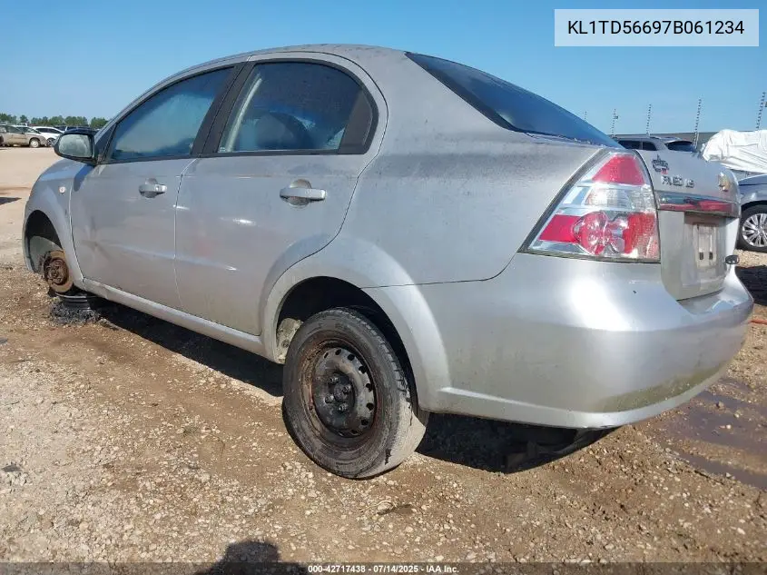2007 Chevrolet Aveo Ls VIN: KL1TD56697B061234 Lot: 42717438