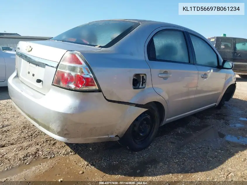 2007 Chevrolet Aveo Ls VIN: KL1TD56697B061234 Lot: 42717438