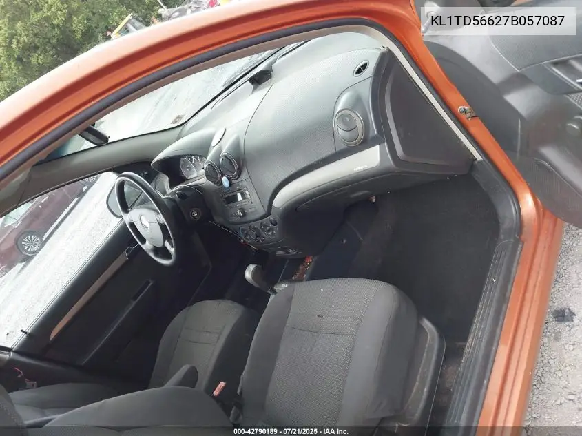 2007 Chevrolet Aveo Ls VIN: KL1TD56627B057087 Lot: 42790189