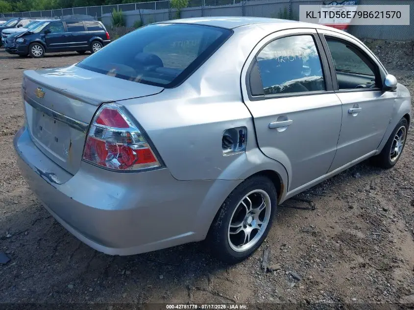 2009 Chevrolet Aveo Lt VIN: KL1TD56E79B621570 Lot: 42781778