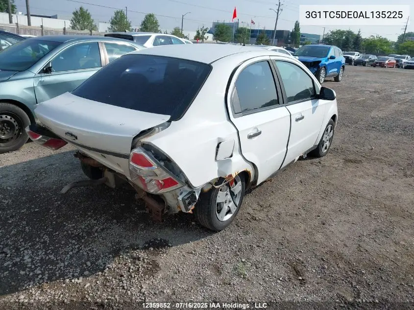 2010 Chevrolet Aveo Lt VIN: 3G1TC5DE0AL135225 Lot: 12359852