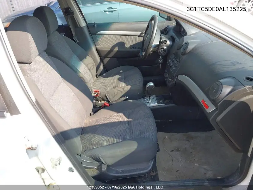 2010 Chevrolet Aveo Lt VIN: 3G1TC5DE0AL135225 Lot: 12359852
