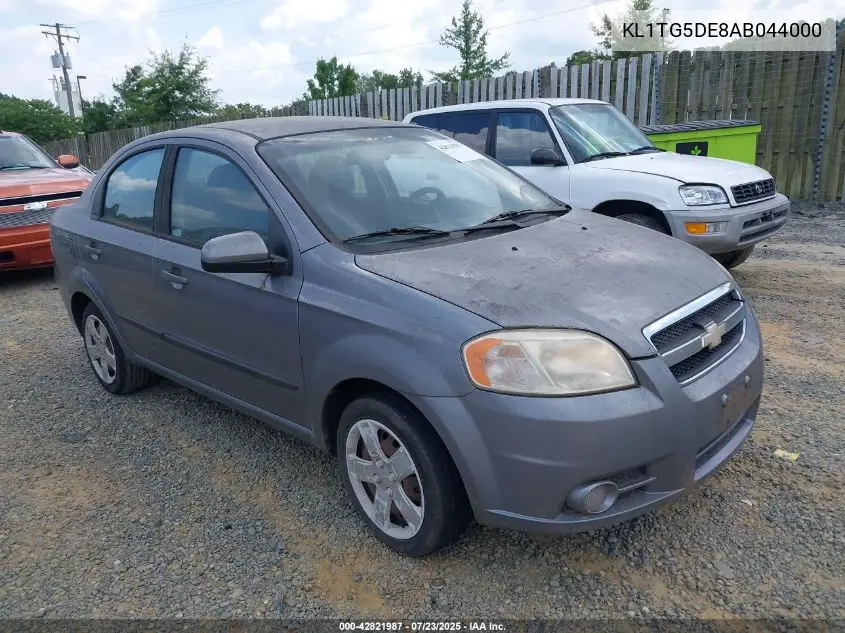 2010 Chevrolet Aveo Lt VIN: KL1TG5DE8AB044000 Lot: 42821987