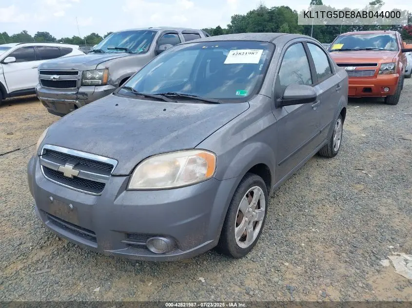 2010 Chevrolet Aveo Lt VIN: KL1TG5DE8AB044000 Lot: 42821987