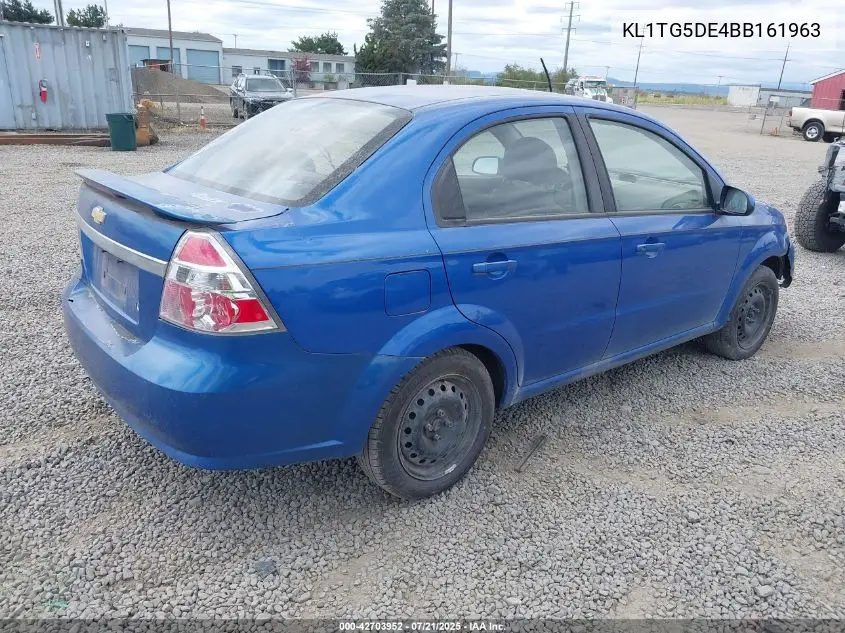 2011 Chevrolet Aveo 2Lt VIN: KL1TG5DE4BB161963 Lot: 42703952