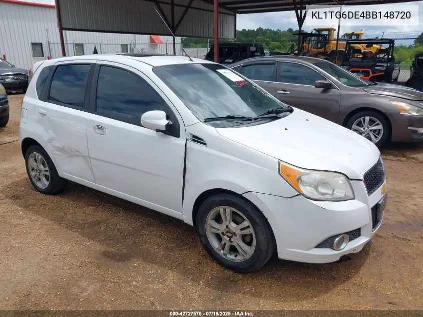 2011 Chevrolet Aveo 2Lt VIN: KL1TG6DE4BB148720 Lot: 42727576