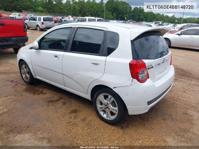 2011 Chevrolet Aveo 2Lt VIN: KL1TG6DE4BB148720 Lot: 42727576