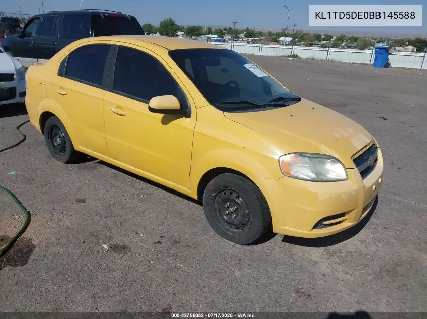 2011 Chevrolet Aveo 1Lt VIN: KL1TD5DE0BB145588 Lot: 42756052