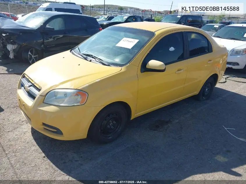 2011 Chevrolet Aveo 1Lt VIN: KL1TD5DE0BB145588 Lot: 42756052