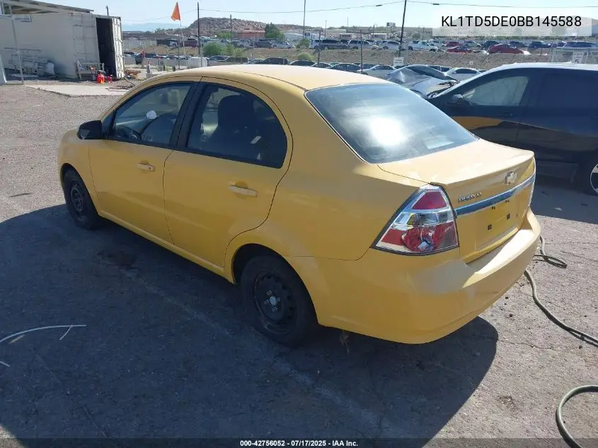 2011 Chevrolet Aveo 1Lt VIN: KL1TD5DE0BB145588 Lot: 42756052