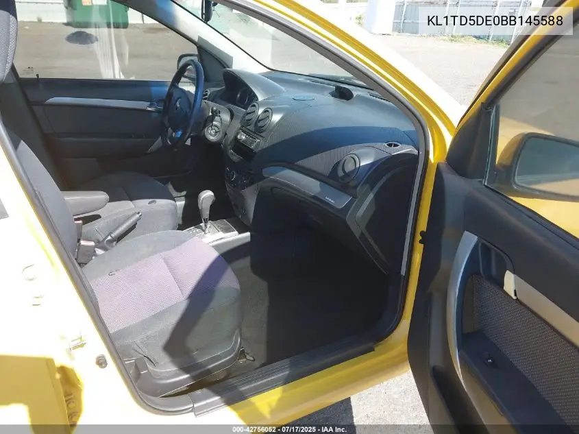 2011 Chevrolet Aveo 1Lt VIN: KL1TD5DE0BB145588 Lot: 42756052