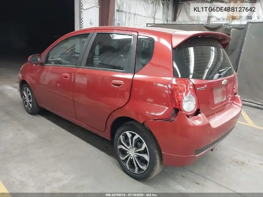 2011 Chevrolet Aveo 2Lt VIN: KL1TG6DE4BB127642 Lot: 42760314