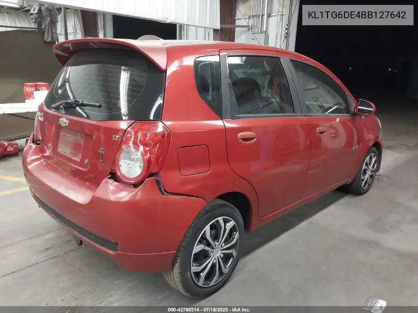 2011 Chevrolet Aveo 2Lt VIN: KL1TG6DE4BB127642 Lot: 42760314
