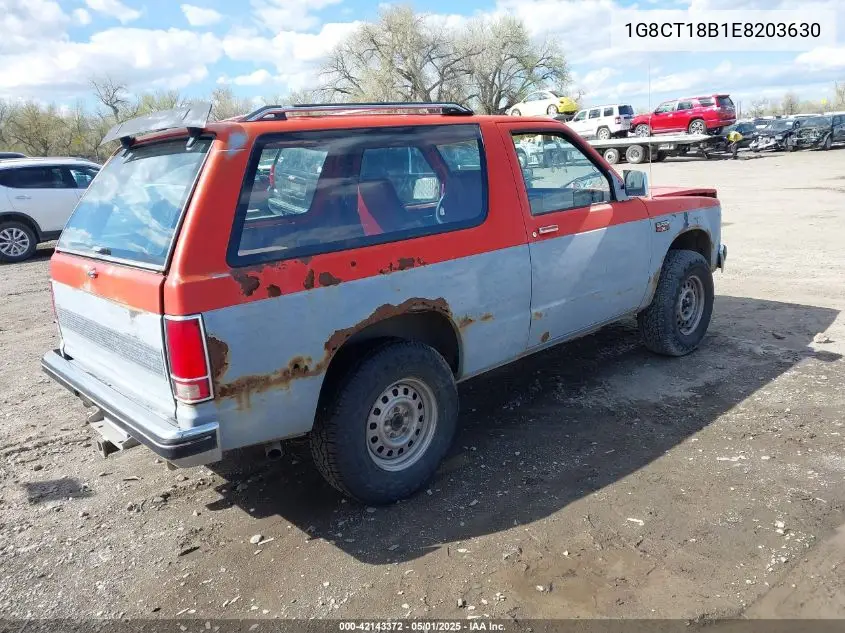 1984 Chevrolet Blazer S10 VIN: 1G8CT18B1E8203630 Lot: 42143372