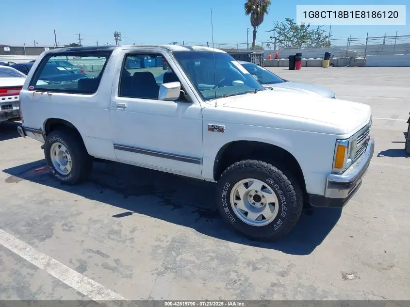 1984 Chevrolet Blazer S10 VIN: 1G8CT18B1E8186120 Lot: 42819790