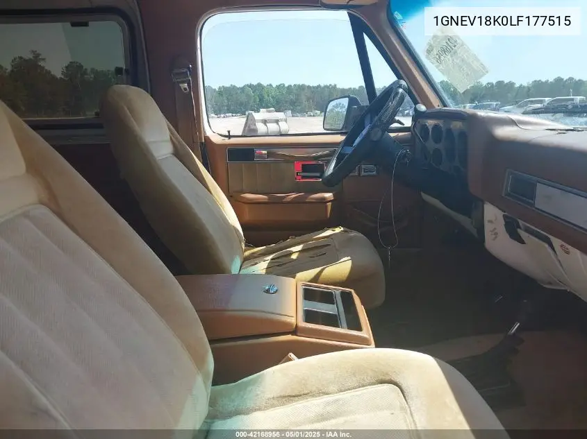 1990 Chevrolet Blazer V10 VIN: 1GNEV18K0LF177515 Lot: 42168956