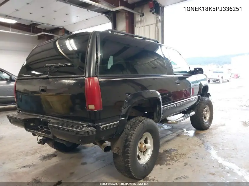1993 Chevrolet Blazer K1500 VIN: 1GNEK18K5PJ336251 Lot: 41925237