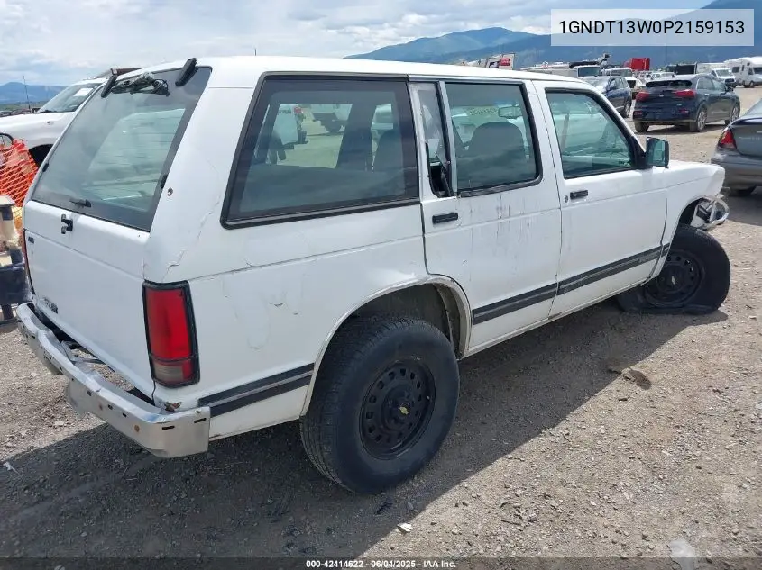 1993 Chevrolet Blazer S10 VIN: 1GNDT13W0P2159153 Lot: 42414622