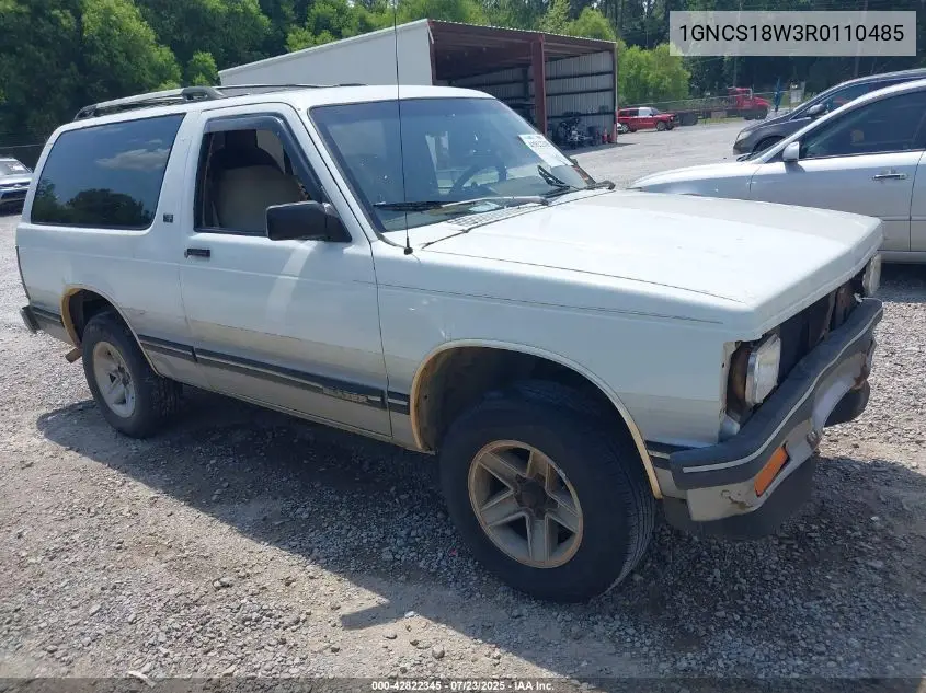 1994 Chevrolet Blazer S10 VIN: 1GNCS18W3R0110485 Lot: 42822345