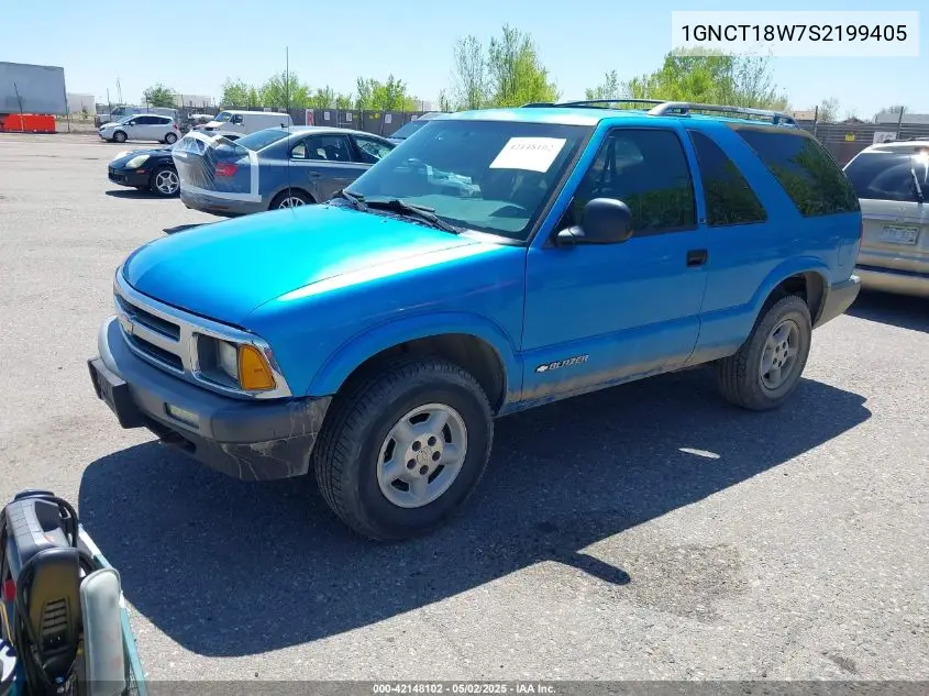1995 Chevrolet Blazer VIN: 1GNCT18W7S2199405 Lot: 42148102
