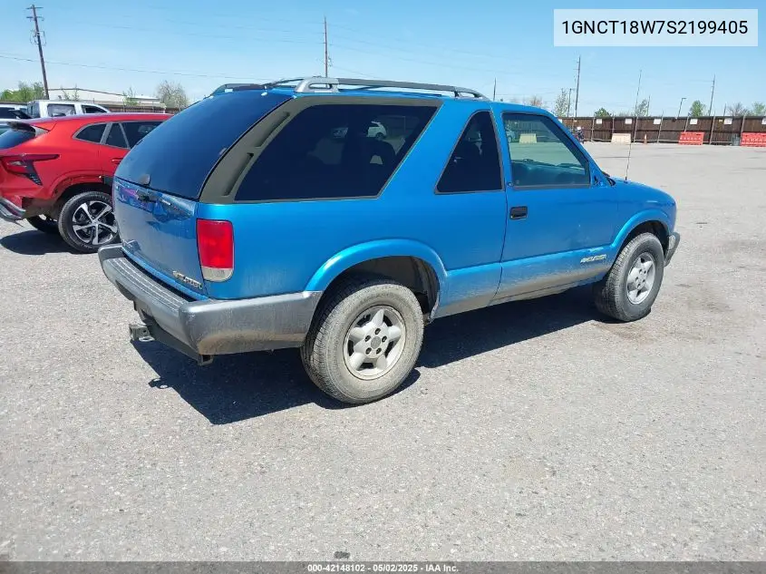 1995 Chevrolet Blazer VIN: 1GNCT18W7S2199405 Lot: 42148102