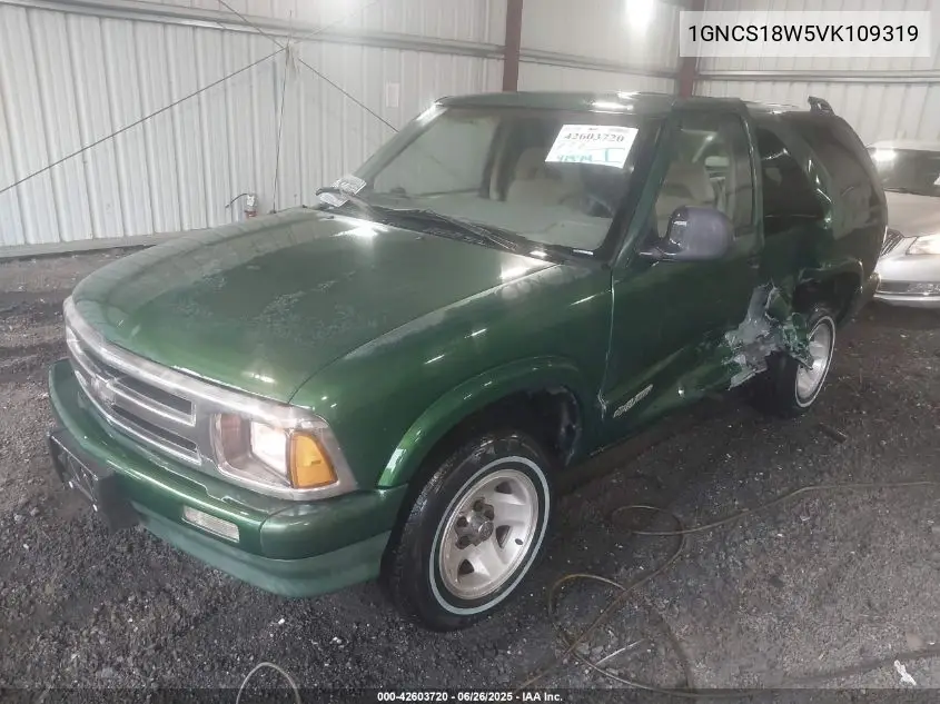 1997 Chevrolet Blazer VIN: 1GNCS18W5VK109319 Lot: 42603720