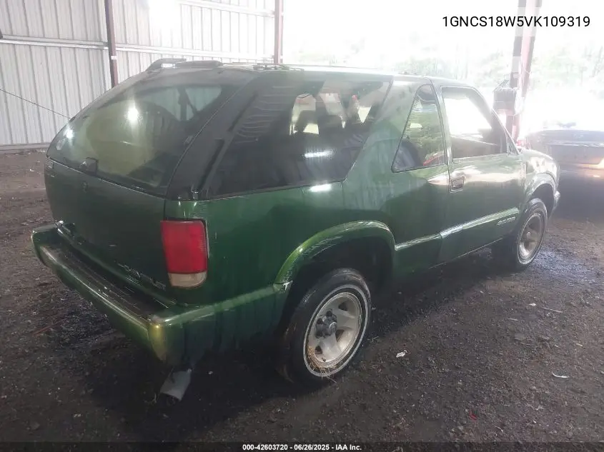 1997 Chevrolet Blazer VIN: 1GNCS18W5VK109319 Lot: 42603720