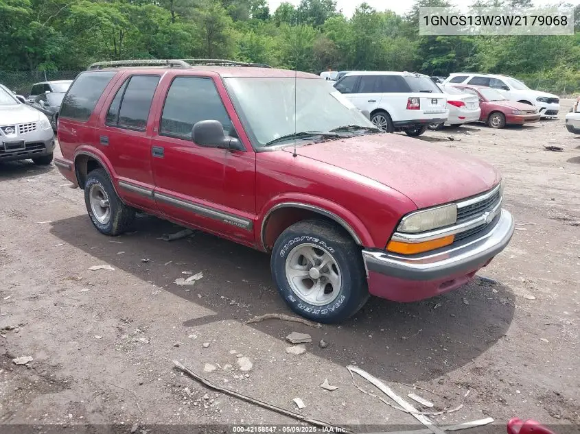 1998 Chevrolet Blazer Ls VIN: 1GNCS13W3W2179068 Lot: 42158547