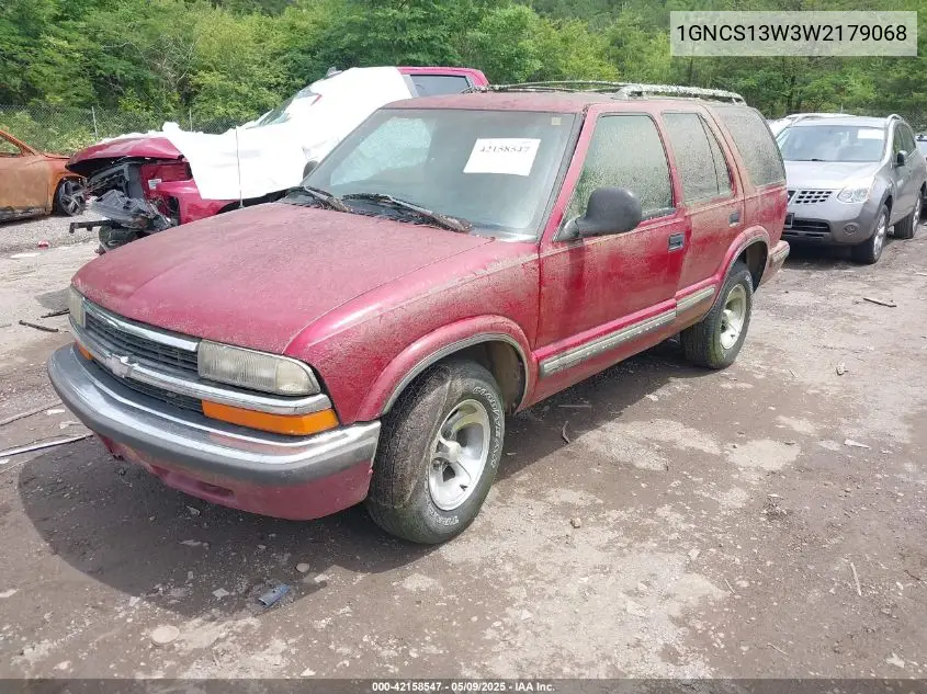 1998 Chevrolet Blazer Ls VIN: 1GNCS13W3W2179068 Lot: 42158547