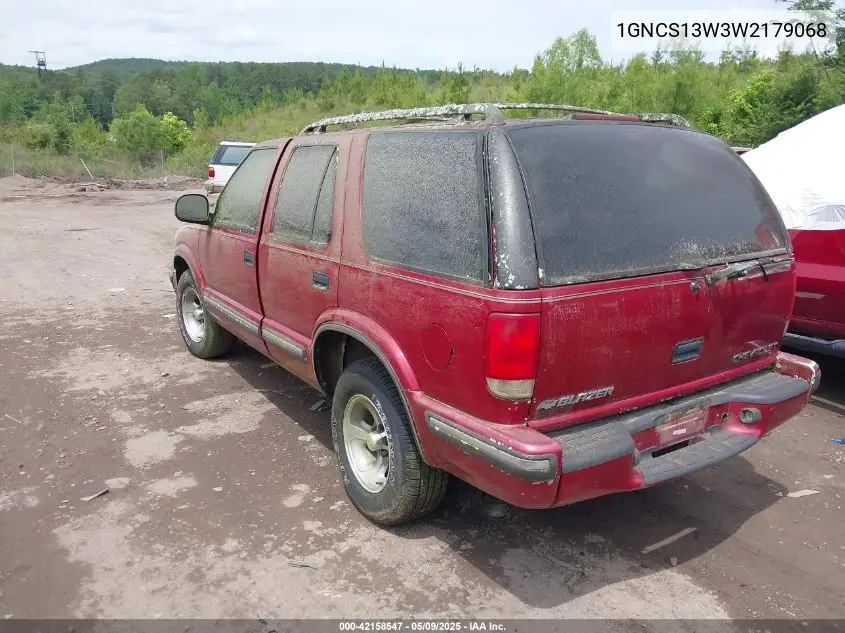 1998 Chevrolet Blazer Ls VIN: 1GNCS13W3W2179068 Lot: 42158547