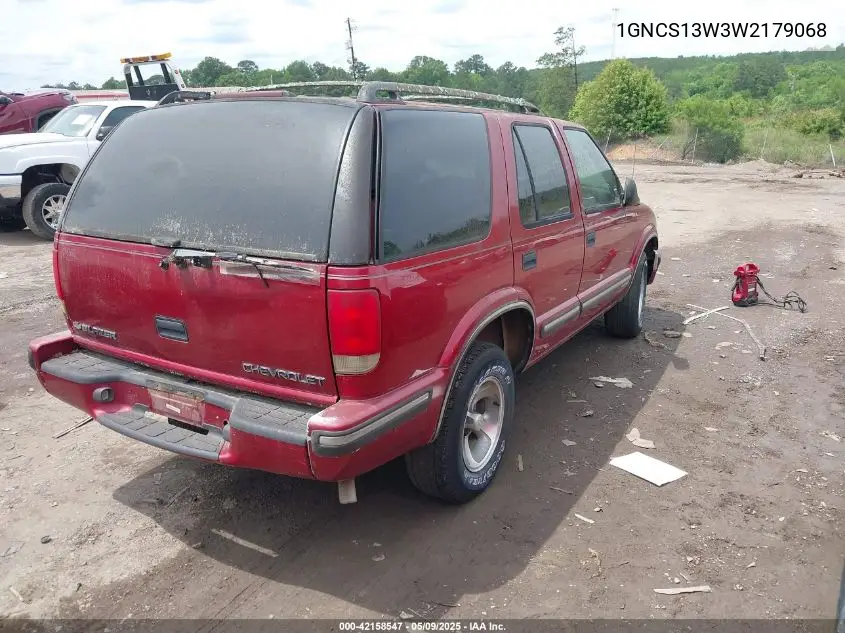 1998 Chevrolet Blazer Ls VIN: 1GNCS13W3W2179068 Lot: 42158547
