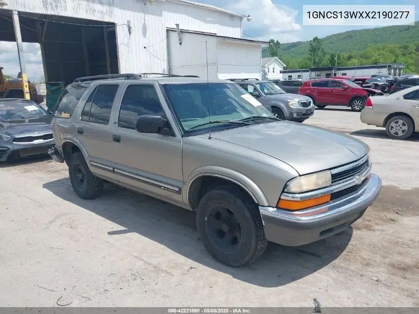 1999 Chevrolet Blazer Ls VIN: 1GNCS13WXX2190277 Lot: 42221860