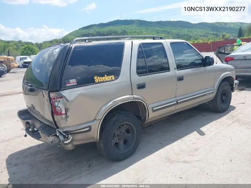 1999 Chevrolet Blazer Ls VIN: 1GNCS13WXX2190277 Lot: 42221860