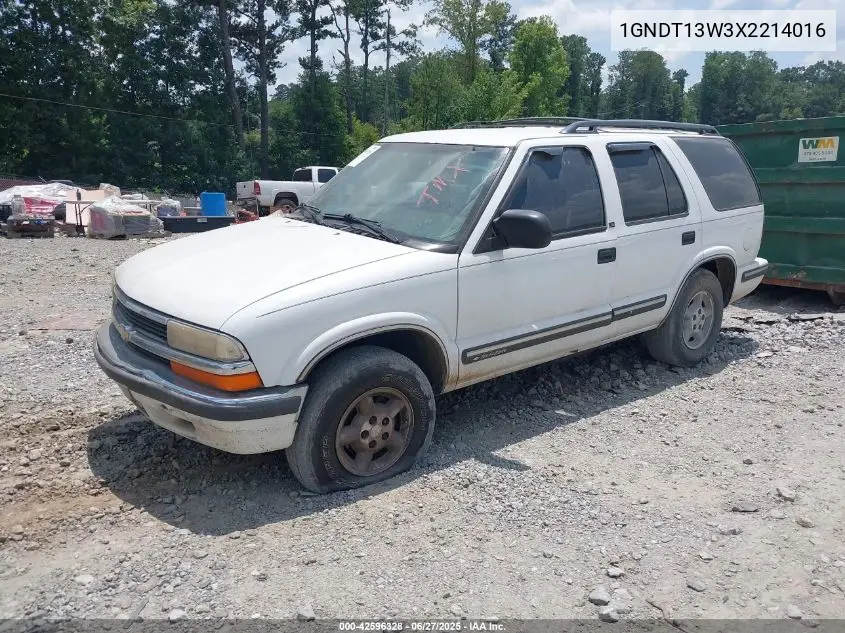 1999 Chevrolet Blazer Ls VIN: 1GNDT13W3X2214016 Lot: 42596328