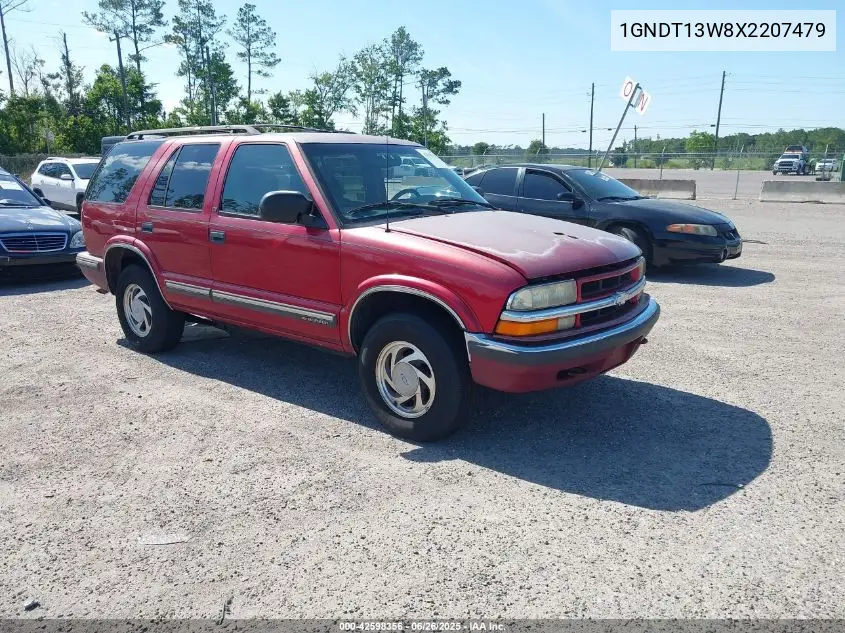 1999 Chevrolet Blazer Lt VIN: 1GNDT13W8X2207479 Lot: 42598356