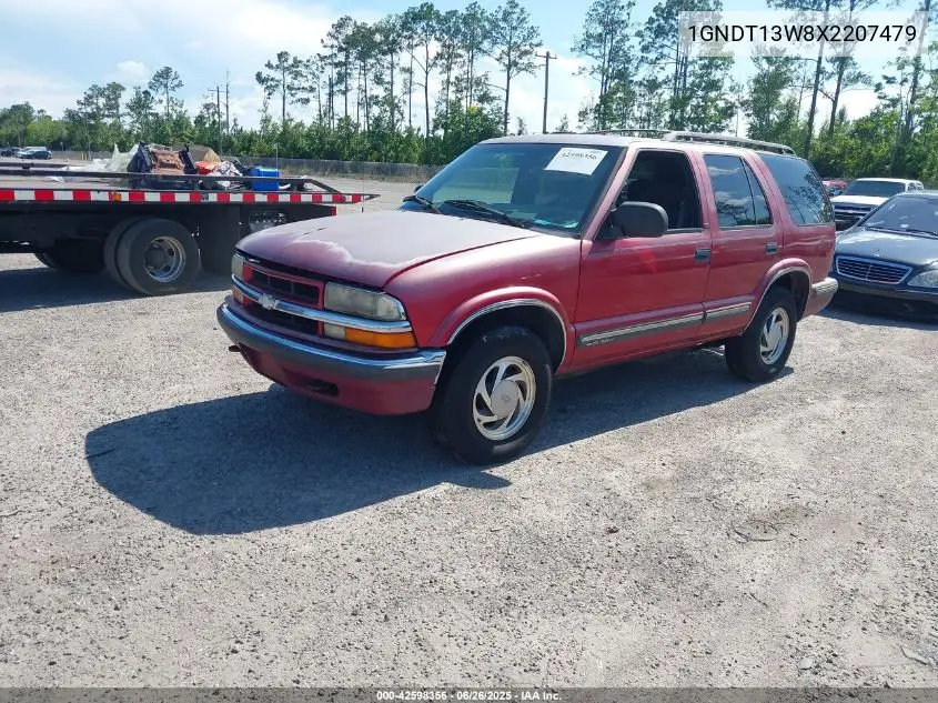 1999 Chevrolet Blazer Lt VIN: 1GNDT13W8X2207479 Lot: 42598356