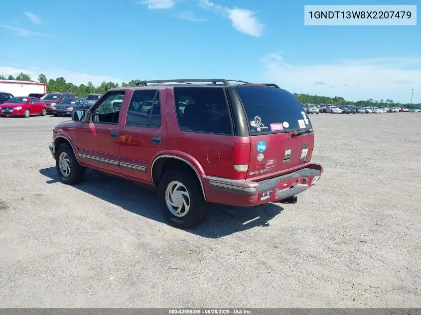 1999 Chevrolet Blazer Lt VIN: 1GNDT13W8X2207479 Lot: 42598356