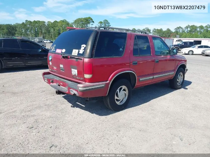 1999 Chevrolet Blazer Lt VIN: 1GNDT13W8X2207479 Lot: 42598356
