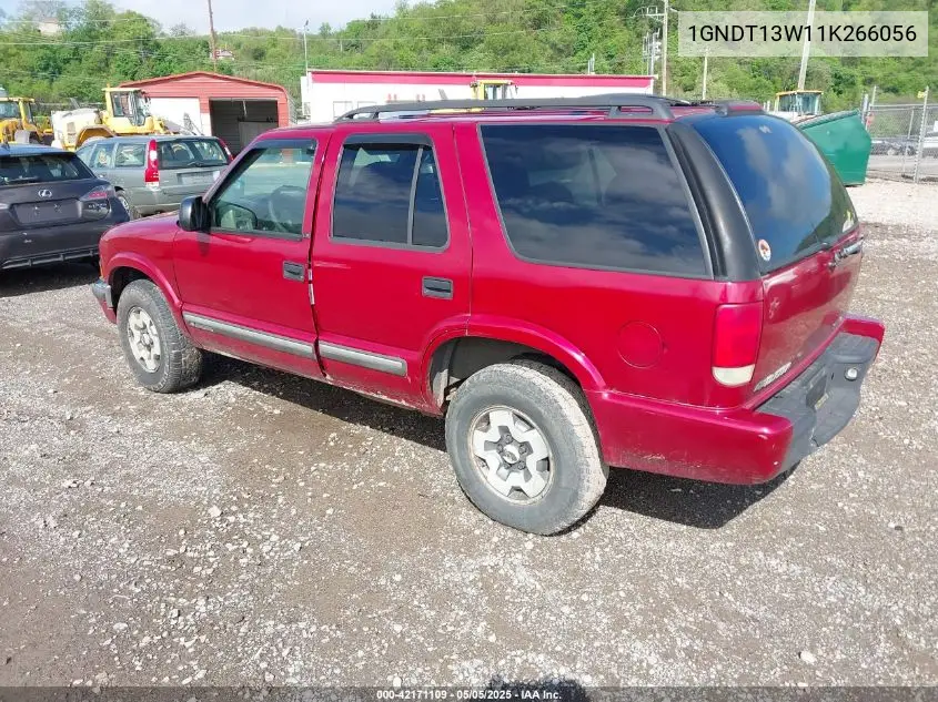 2001 Chevrolet Blazer Ls VIN: 1GNDT13W11K266056 Lot: 42171109