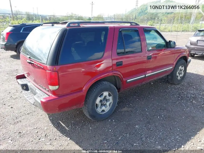 2001 Chevrolet Blazer Ls VIN: 1GNDT13W11K266056 Lot: 42171109