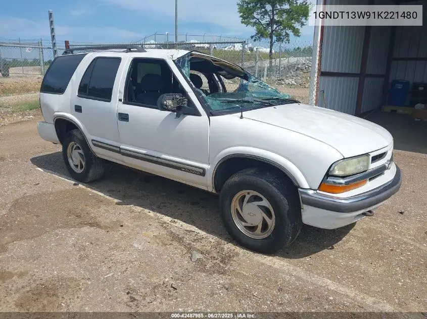 2001 Chevrolet Blazer Lt VIN: 1GNDT13W91K221480 Lot: 42487985
