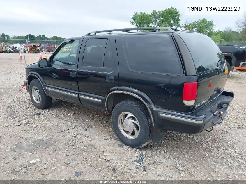 2002 Chevrolet Blazer VIN: 1GNDT13W2222929 Lot: 42577071