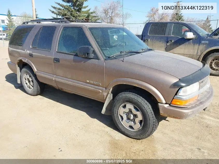 2004 Chevrolet Blazer VIN: 1GNDT13X44K122319 Lot: 30060698