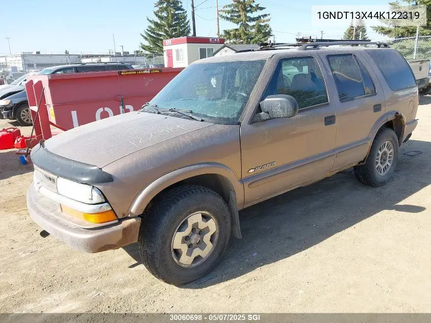 2004 Chevrolet Blazer VIN: 1GNDT13X44K122319 Lot: 30060698