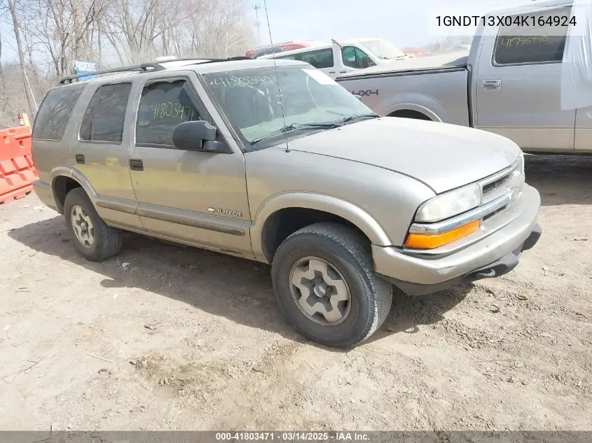 2004 Chevrolet Blazer Ls VIN: 1GNDT13X04K164924 Lot: 41803471