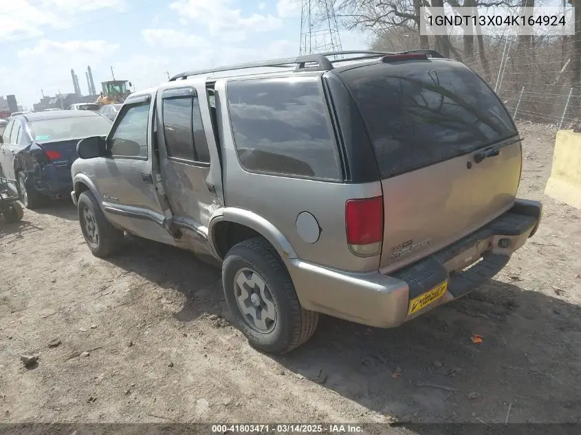 2004 Chevrolet Blazer Ls VIN: 1GNDT13X04K164924 Lot: 41803471
