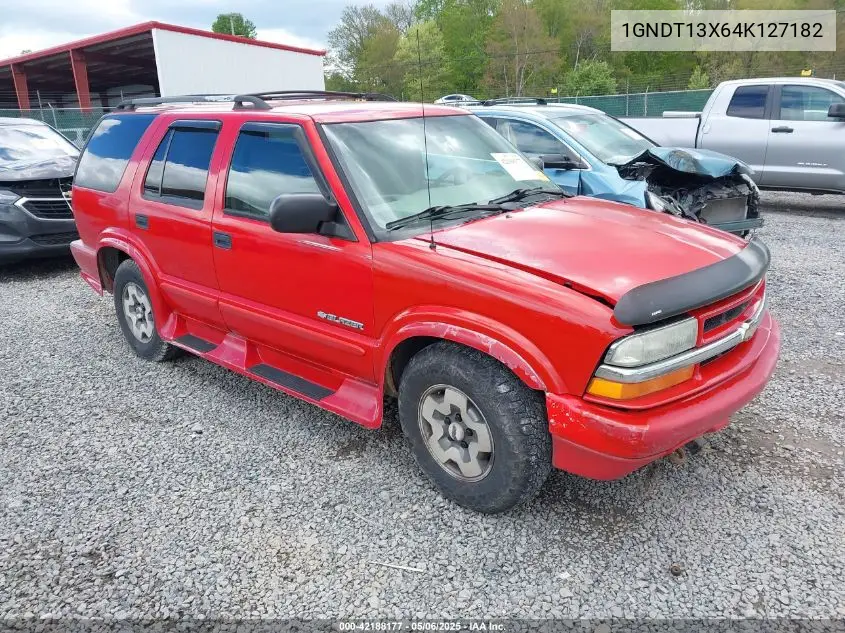 2004 Chevrolet Blazer Ls VIN: 1GNDT13X64K127182 Lot: 42188177