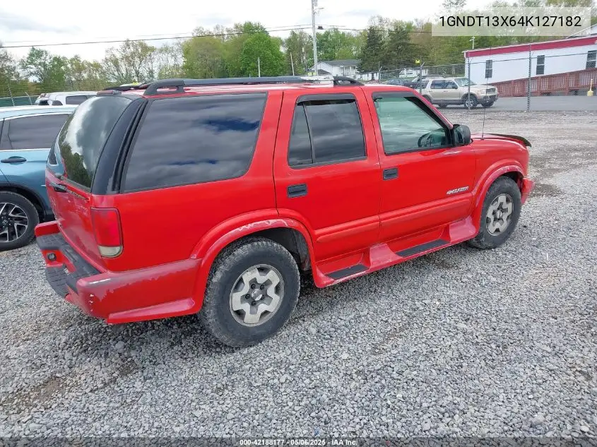 2004 Chevrolet Blazer Ls VIN: 1GNDT13X64K127182 Lot: 42188177